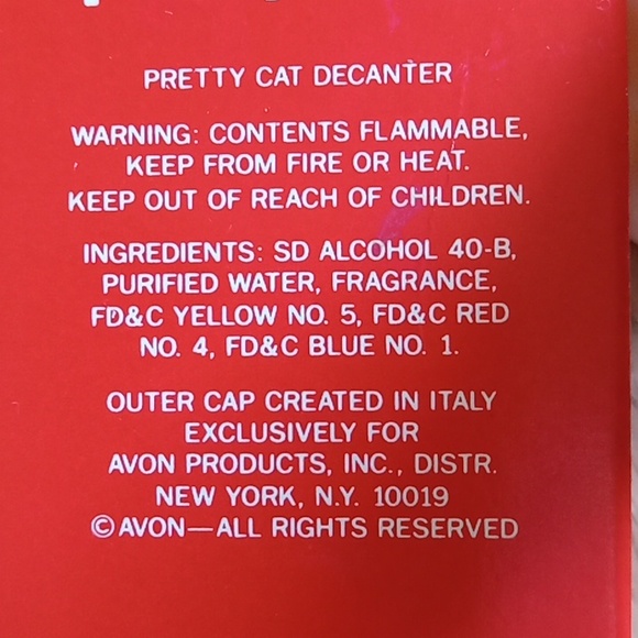 Avon 80s pretty cat decanter n.i.b. - Picture 7 of 16